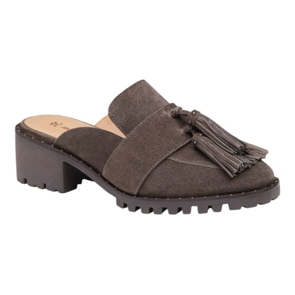 Johnston & Murphy Women's Alice Fringe Mule Slip On Gray Suede NWOB 9.5 - Picture 14 of 14